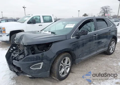 2018 Ford Edge Titanium z USA, uszkodzony, nr VIN 2FMPK4K9XJBB42444